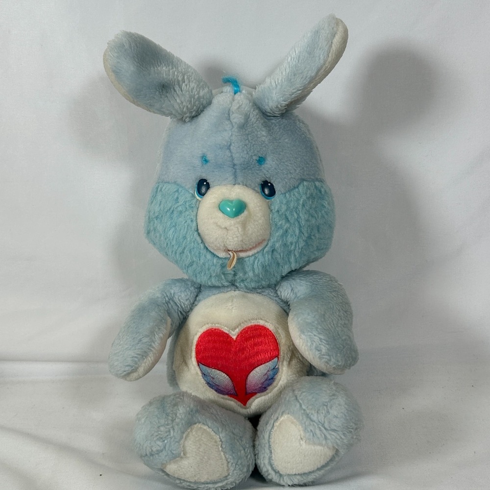 Care Bear Cousins Rabbit Swift Heart 1984 Blue Kenner Vintage Plush Original 80s